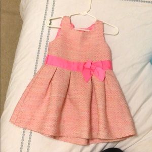 2T Beautiful pink melon dress. Autumn/Winter time.